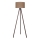 Duolla - Candeeiro de chão 1xE27/60W/230V diâmetro 44 cm castanho