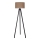 Duolla - Candeeiro de chão 1xE27/60W/230V diâmetro 44 cm castanho/wenge
