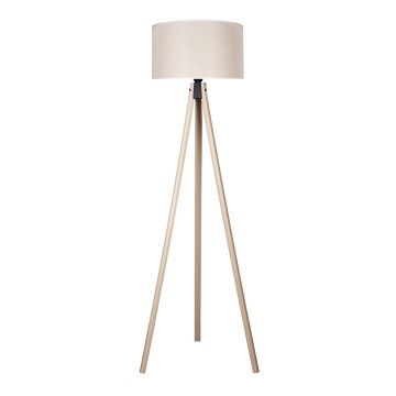 Duolla - Candeeiro de chão 1xE27/60W/230V diâmetro 44 cm creme/bege