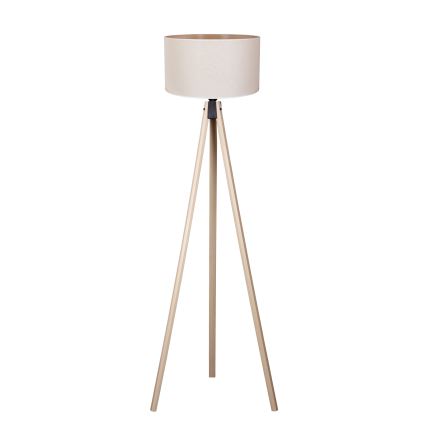 Duolla - Candeeiro de chão 1xE27/60W/230V diâmetro 44 cm creme/bege