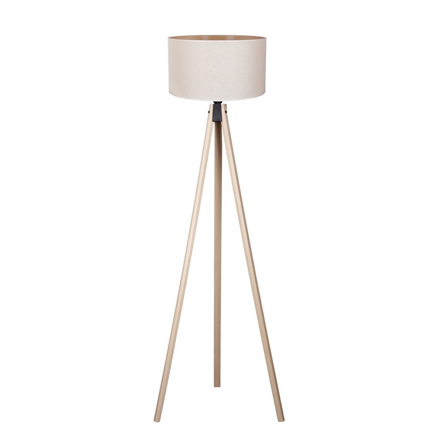 Duolla - Candeeiro de chão 1xE27/60W/230V diâmetro 44 cm creme/bege