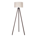 Duolla - Candeeiro de chão 1xE27/60W/230V diâmetro 44 cm creme/castanho