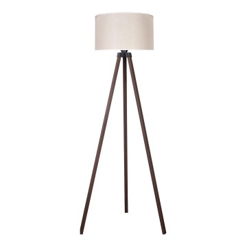 Duolla - Candeeiro de chão 1xE27/60W/230V diâmetro 44 cm creme/castanho