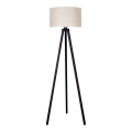 Duolla - Candeeiro de chão 1xE27/60W/230V diâmetro 44 cm creme/wenge