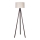 Duolla - Candeeiro de chão 1xE27/60W/230V diâmetro 44 cm creme/wenge