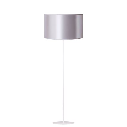Duolla - Candeeiro de chão CANNES 1xE27/15W/230V diâmetro 45 cm prateado/cobre/branco