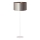 Duolla - Candeeiro de chão CANNES 1xE27/15W/230V diâmetro 45 cm prateado/cobre/branco