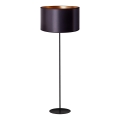 Duolla - Candeeiro de chão CANNES 1xE27/15W/230V diâmetro 45 cm preto/cobre