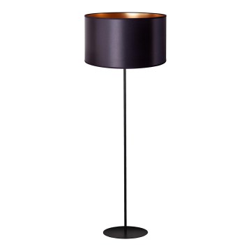 Duolla - Candeeiro de chão CANNES 1xE27/15W/230V diâmetro 45 cm preto/cobre
