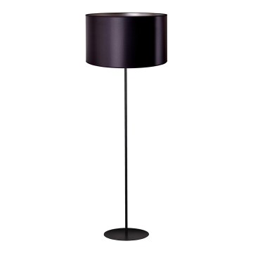 Duolla - Candeeiro de chão CANNES 1xE27/15W/230V diâmetro 45 cm preto/prateado