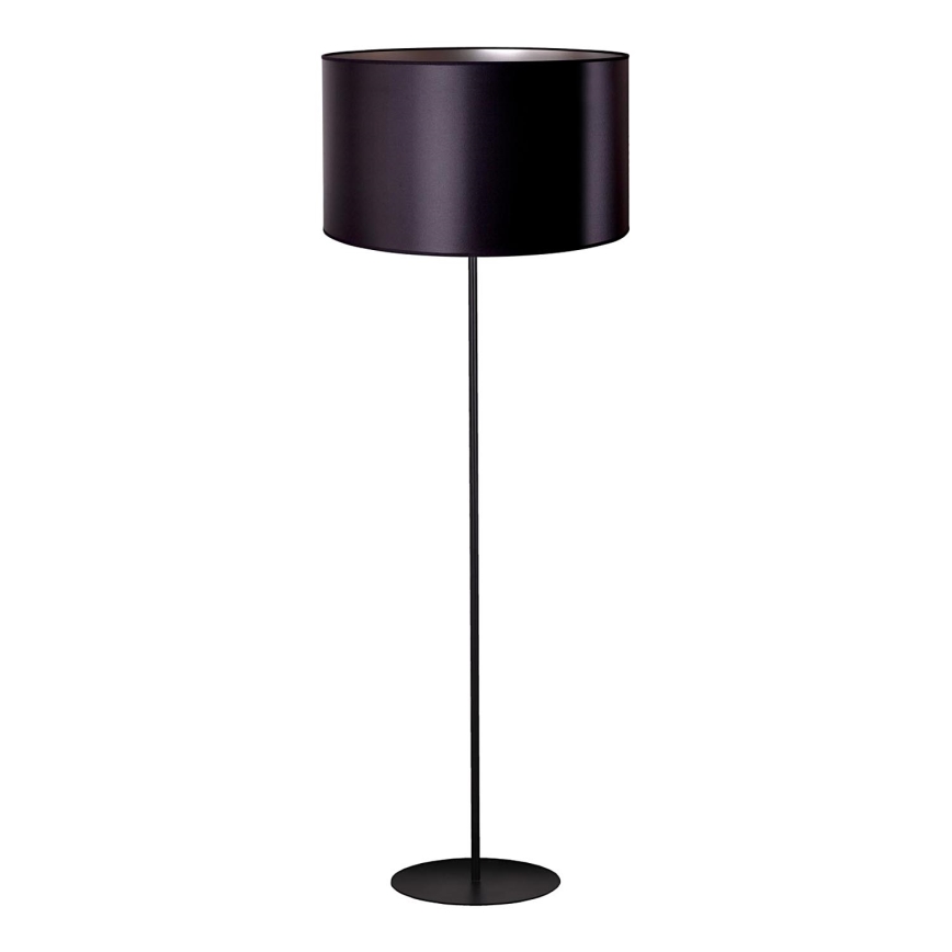 Duolla - Candeeiro de chão CANNES 1xE27/15W/230V diâmetro 45 cm preto/prateado