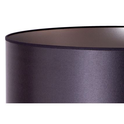 Duolla - Candeeiro de chão CANNES 1xE27/15W/230V diâmetro 45 cm preto/prateado