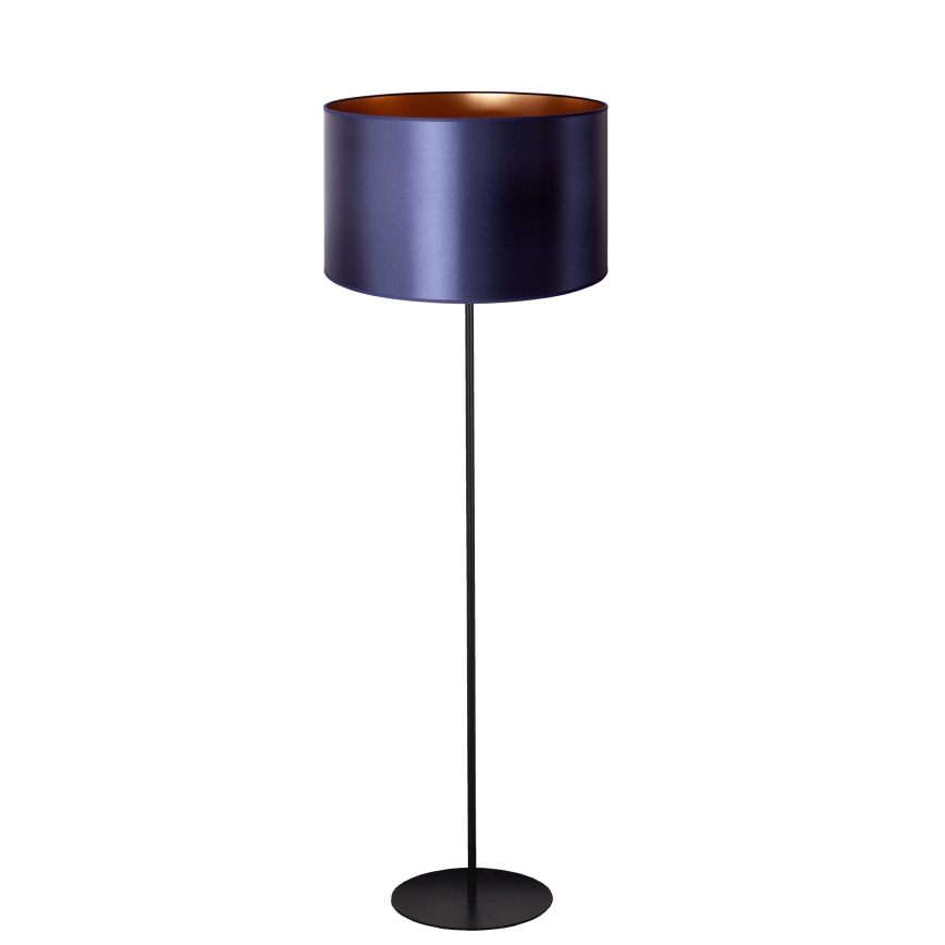 Duolla - Candeeiro de chão CANNES 1xE27/15W/230V diâmetro 45 cm roxo/cobre/preto