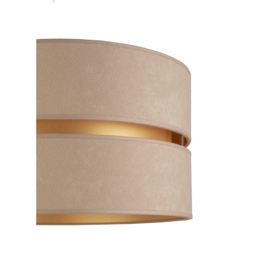 Duolla - Candeeiro de chão DUO 1xE27/60W/230V diâmetro 44 cm bege/branco