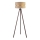 Duolla - Candeeiro de chão DUO 1xE27/60W/230V diâmetro 44 cm bege/castanho