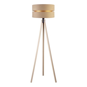 Duolla - Candeeiro de chão DUO 1xE27/60W/230V diâmetro 44 cm bege