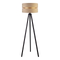 Duolla - Candeeiro de chão DUO 1xE27/60W/230V diâmetro 44 cm bege/wenge