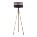 Duolla - Candeeiro de chão DUO 1xE27/60W/230V diâmetro 44 cm cinzento/azul/bege