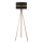 Duolla - Candeeiro de chão DUO 1xE27/60W/230V diâmetro 44 cm preto/bege