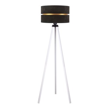 Duolla - Candeeiro de chão DUO 1xE27/60W/230V diâmetro 44 cm preto/branco