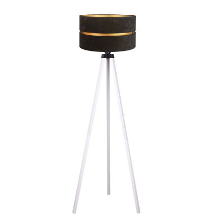 Duolla - Candeeiro de chão DUO 1xE27/60W/230V diâmetro 44 cm preto/branco