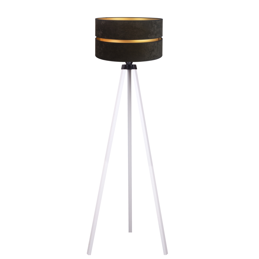 Duolla - Candeeiro de chão DUO 1xE27/60W/230V diâmetro 44 cm preto/branco