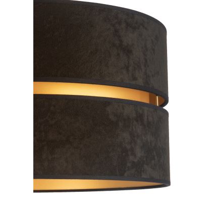 Duolla - Candeeiro de chão DUO 1xE27/60W/230V diâmetro 44 cm preto/wenge
