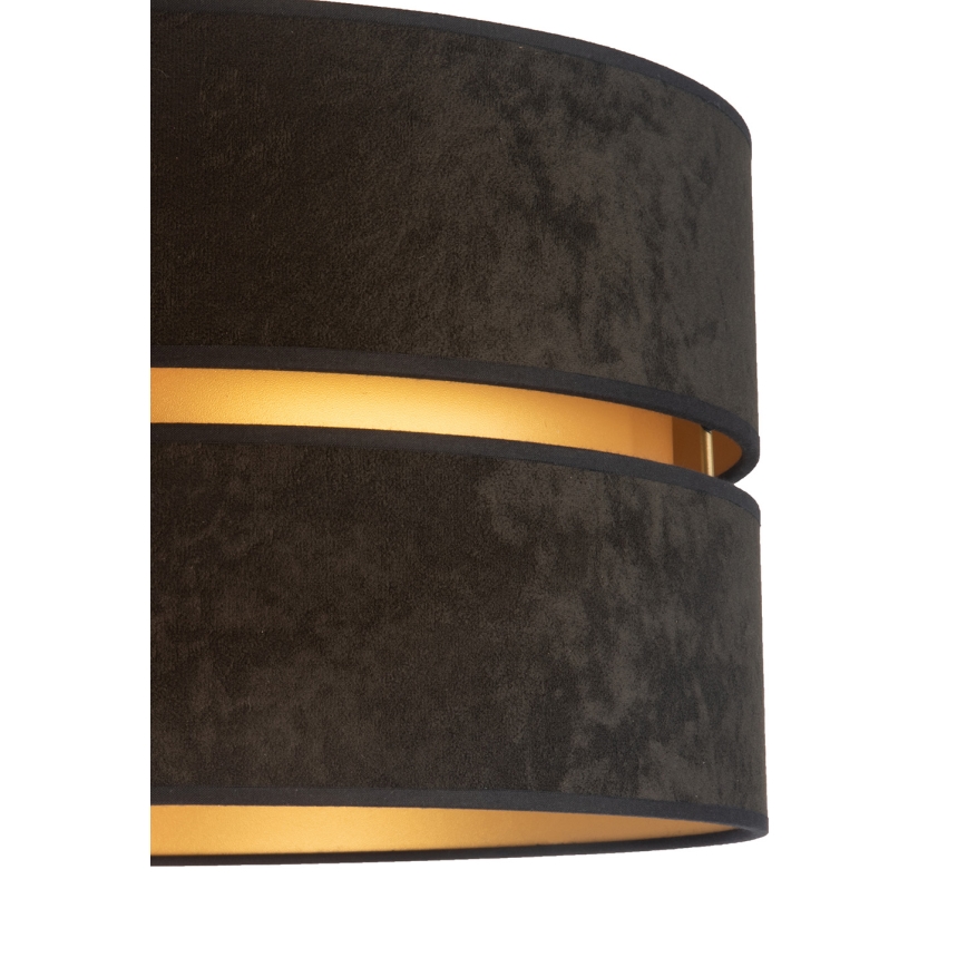 Duolla - Candeeiro de chão DUO 1xE27/60W/230V diâmetro 44 cm preto/wenge