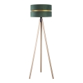 Duolla - Candeeiro de chão DUO 1xE27/60W/230V diâmetro 44 cm verde/bege