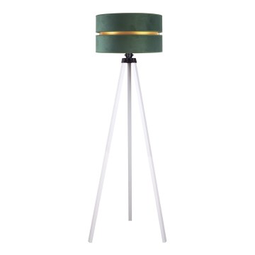 Duolla - Candeeiro de chão DUO 1xE27/60W/230V diâmetro 44 cm verde/branco