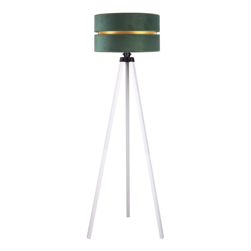 Duolla - Candeeiro de chão DUO 1xE27/60W/230V diâmetro 44 cm verde/branco