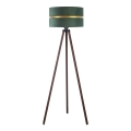 Duolla - Candeeiro de chão DUO 1xE27/60W/230V diâmetro 44 cm verde/castanho