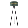 Duolla - Candeeiro de chão DUO 1xE27/60W/230V diâmetro 44 cm verde/wenge