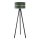 Duolla - Candeeiro de chão DUO 1xE27/60W/230V diâmetro 44 cm verde/wenge