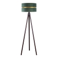 Duolla - Candeeiro de chão DUO 1xE27/60W/230V diâmetro 44 cm verde/wenge