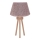 Duolla - Candeeiro de mesa BOUCLE 1xE27/15W/230V diâmetro 28 cm castanho/madeira