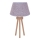 Duolla - Candeeiro de mesa BOUCLE 1xE27/15W/230V diâmetro 28 cm cinzento/madeira