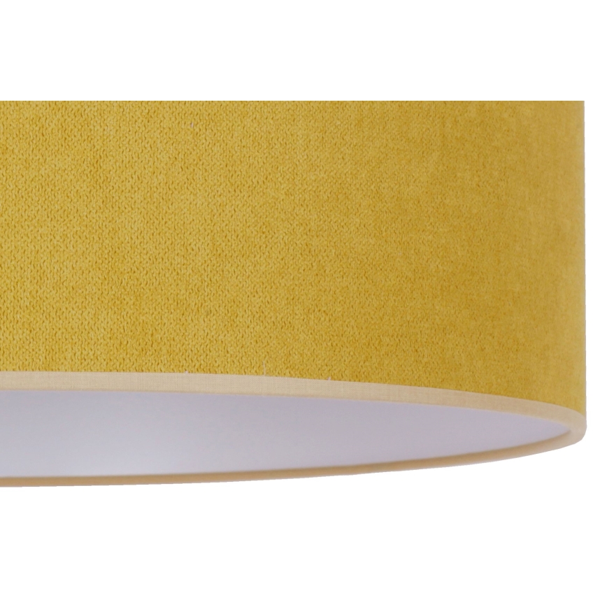 Duolla - Candeeiro de mesa BRISTOL 1xE14/15W/230V diâmetro 17,5 cm amarelo/branco