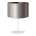 Duolla - Candeeiro de mesa CANNES 1xE14/15W/230V diâmetro 20 cm prateado/cobre/branco
