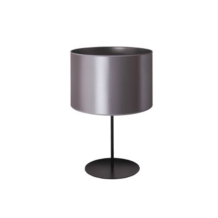 Duolla - Candeeiro de mesa CANNES 1xE14/15W/230V diâmetro 20 cm prateado/preto