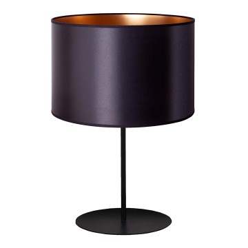 Duolla - Candeeiro de mesa CANNES 1xE14/15W/230V diâmetro 20 cm preto/cobre