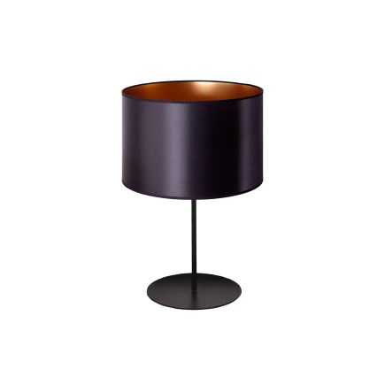 Duolla - Candeeiro de mesa CANNES 1xE14/15W/230V diâmetro 20 cm preto/cobre