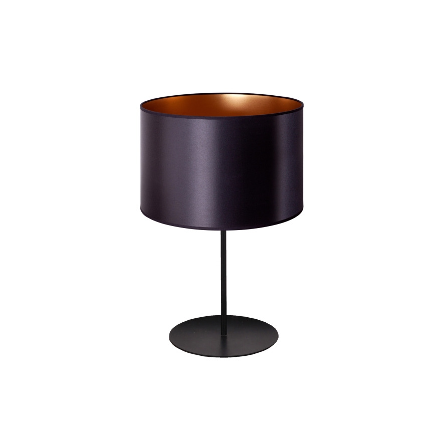 Duolla - Candeeiro de mesa CANNES 1xE14/15W/230V diâmetro 20 cm preto/cobre