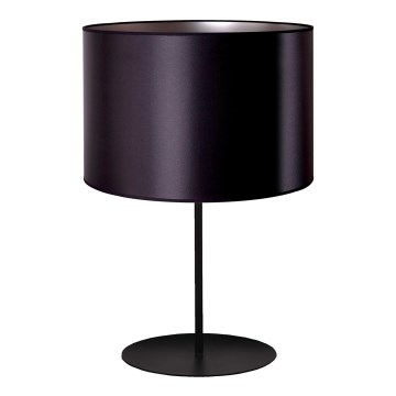 Duolla - Candeeiro de mesa CANNES 1xE14/15W/230V diâmetro 20 cm preto/prateado
