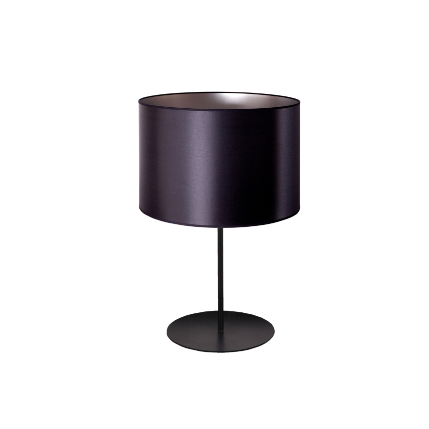 Duolla - Candeeiro de mesa CANNES 1xE14/15W/230V diâmetro 20 cm preto/prateado