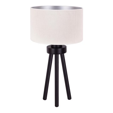 Duolla - Candeeiro de mesa LYON 1xE27/15W/230V diâmetro 30 cm creme