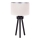 Duolla - Candeeiro de mesa LYON 1xE27/15W/230V diâmetro 30 cm creme