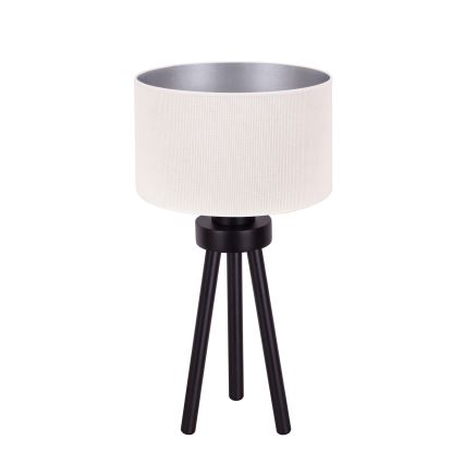Duolla - Candeeiro de mesa LYON 1xE27/15W/230V diâmetro 30 cm creme