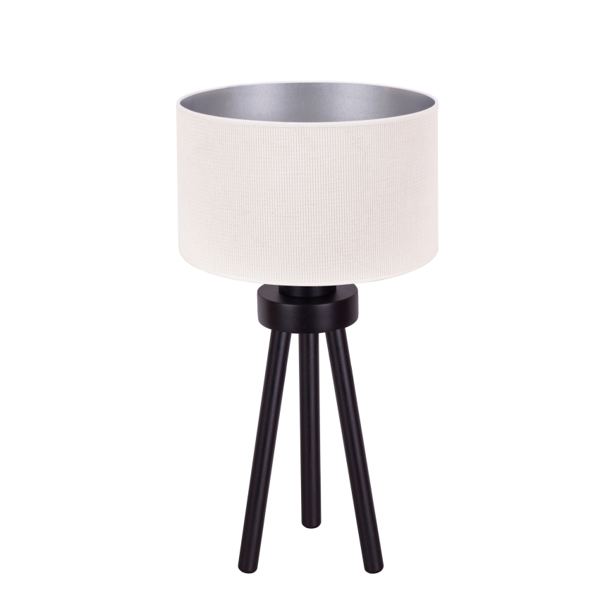 Duolla - Candeeiro de mesa LYON 1xE27/15W/230V diâmetro 30 cm creme