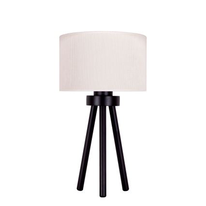 Duolla - Candeeiro de mesa LYON 1xE27/15W/230V diâmetro 30 cm creme